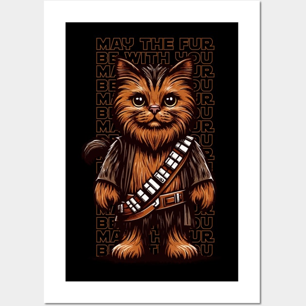 May The Fur Be With You | Cat | Hero | Hairy | Protagonist | Sci-Fi | Movie Icon | Pop Culture Wall Art by Ikibrai